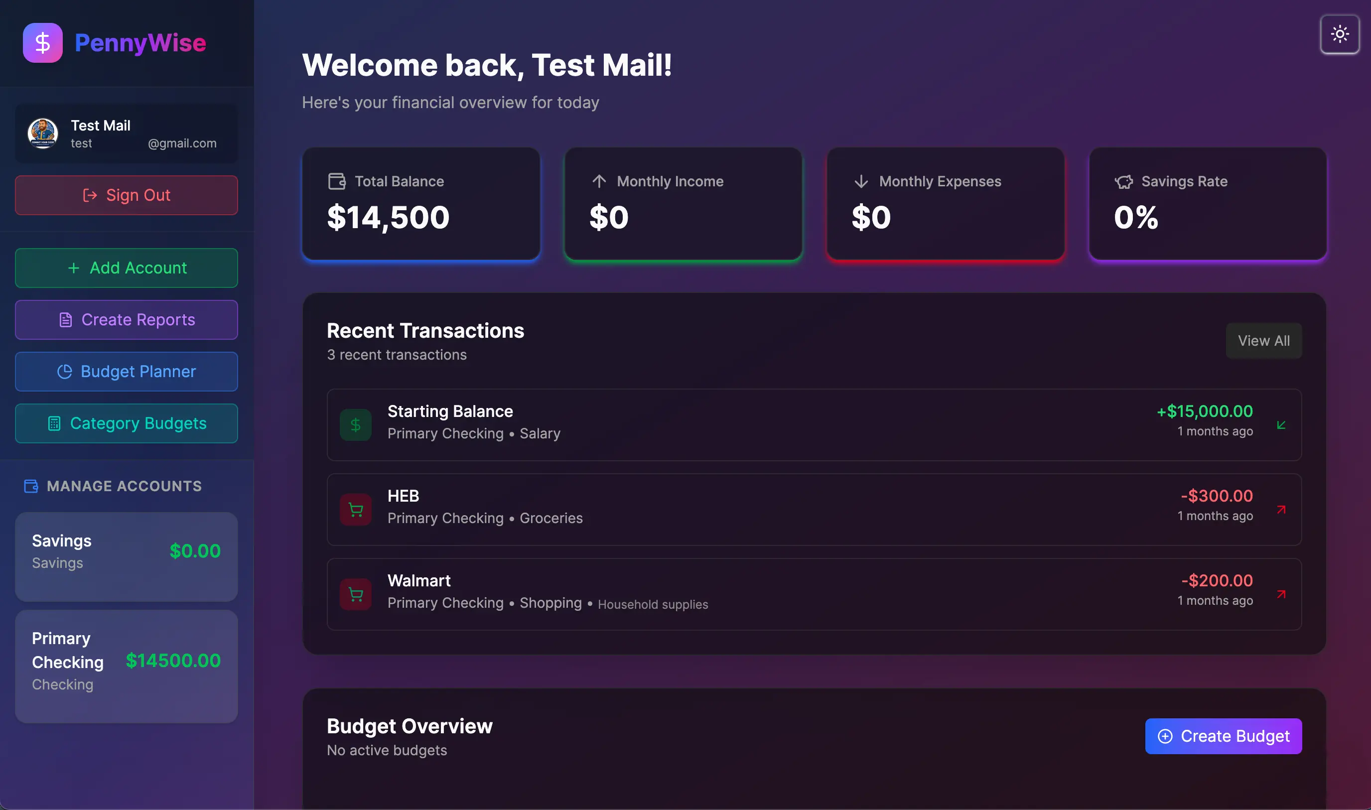 PennyWise - Personal Finance Management App